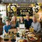 Class of 2026 Graduation Decorations Set - Black & Gold Congrats Grad Party Kit - Includes Fabric Backdrop, Banner, & Premium Balloons - All-in-One High School & College Supplies